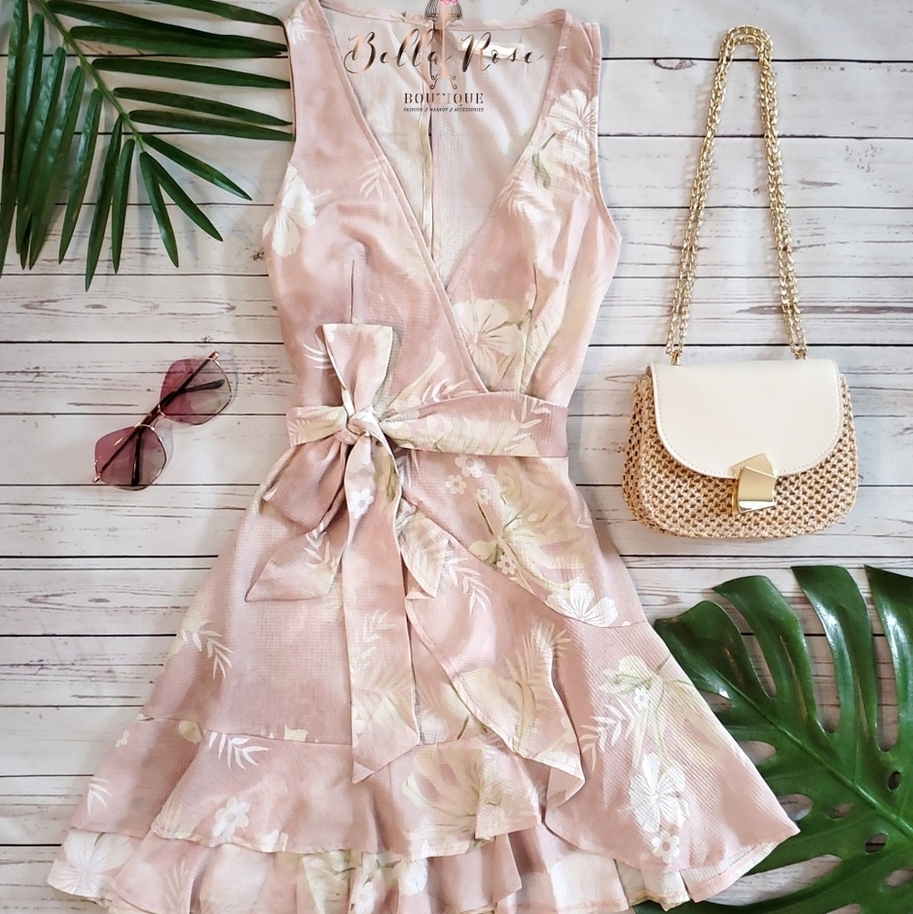 Tropical mini dress